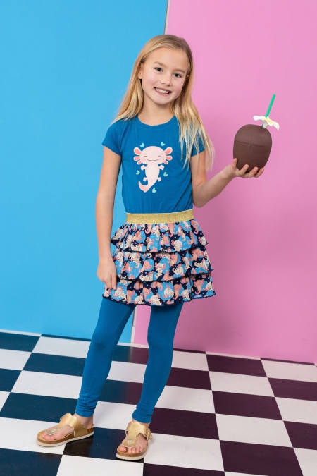 Louder! jurk Nine axolotl aop