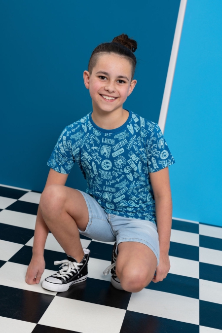 Louder! shirt Stijn surf aop mykonos