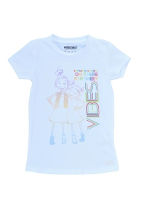 4President UV verkleur shirt Janna white zoete zusjes (verkleurt in zonlicht)