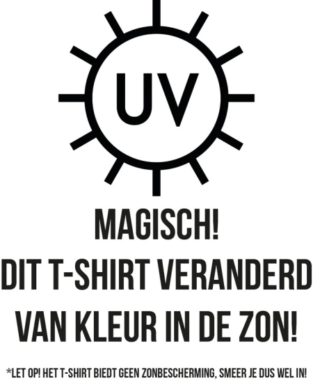4President UV verkleur shirt Janna white zoete zusjes (verkleurt in zonlicht)