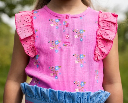 4President rib shirt Lenore mid pink