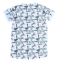 4President UV verkleur shirt Sterling aop white (verkleurt in zonlicht)