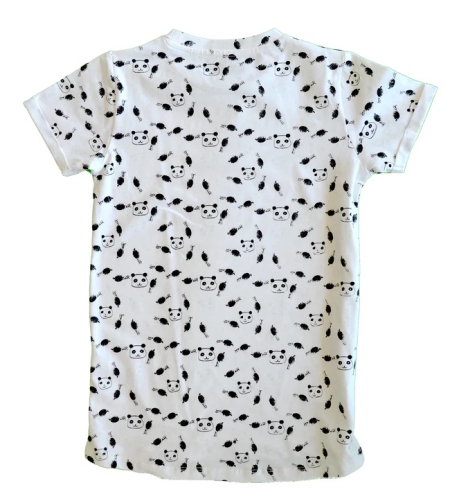 4President UV verkleur shirt Stone aop white (verkleurt in zonlicht)