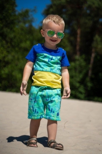 4President shirt colorblock Eran marine green