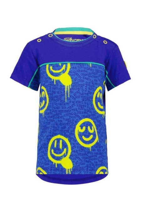 4President shirt Erol clematis blue aop