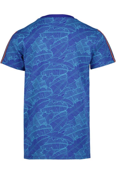 4President shirt Gijs clematis blue leaves aop