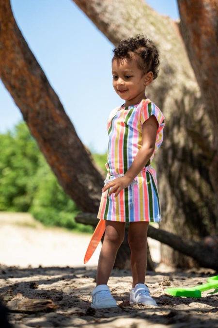 4President jurk Lea stripes aop