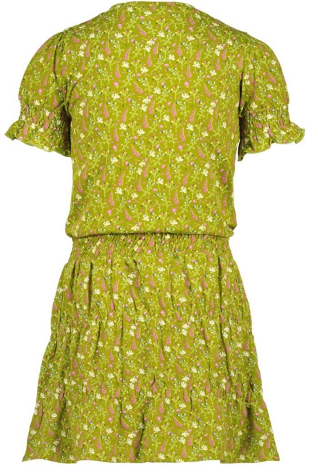 4President jurk Leena aop army green flowers