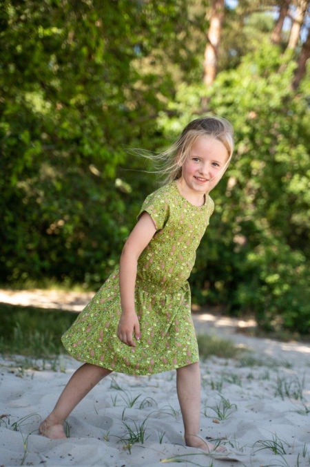 4President jurk Leena aop army green flowers