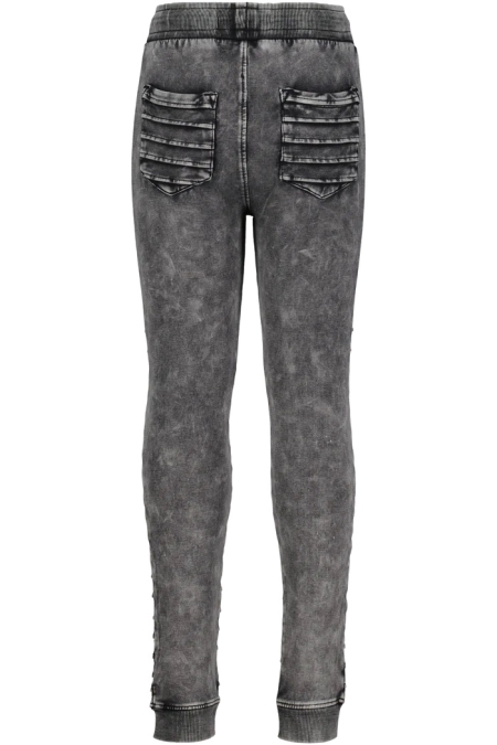 4President acid wash broek Tieme black (grijs)