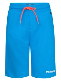 Petrol shorts jogging dark aqua met fiery coral touwtje (B-1050-SHO101-5044)