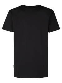 Petrol t-shirt classic print black klein borstlogo (B-1050-TSR110-9999)