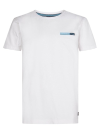 Petrol t-shirt classic print bright white backprint miami beach (B-1050-TSR113-0000)