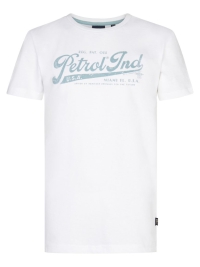 Petrol t-shirt classic print bright white petrol ind u.s.a. (B-1050-TSR128-0000)