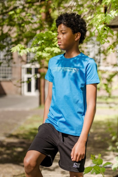 Cruyff t-shirt Archer kobalt