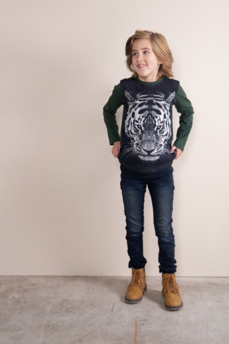 Legends22 longsleeve Stuart green witte tijger (B23-427)