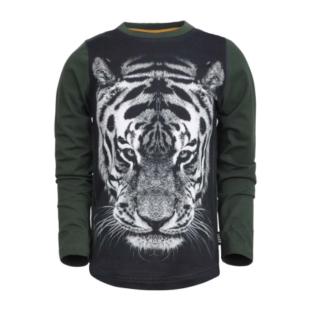 Legends22 longsleeve Stuart green witte tijger (B23-427)