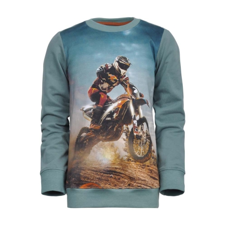 Legends22 sweater Skief light green motor (B23-450)