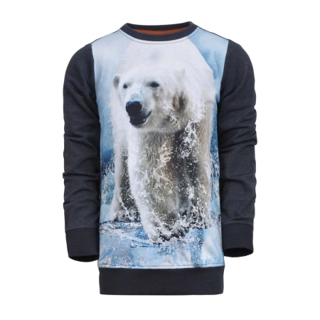 Legends22 sweater Sjefke dark blue ijsbeer (B23-452)