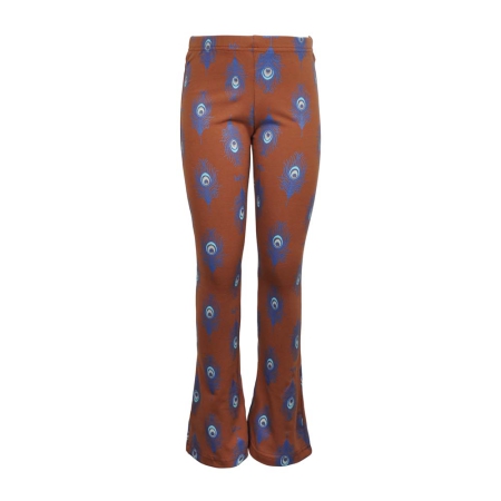 Lofff flared broek Paisley brown (B23-254)
