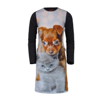 Lovestation22 jurk Rezha caviar hond kat (B23-326)