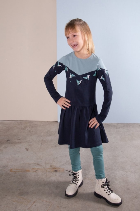 Lovestation22 jurk Savana dark blue (B23-348)