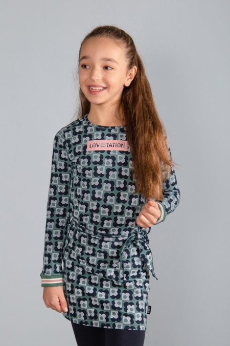 Lovestation22 jurk Siane green (B23-349)