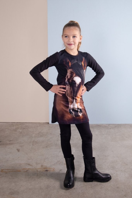 Lovestation22 jurk Ruth caviar paard (B23-357)