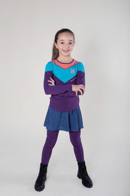 Nais longsleeve Weave purple (B23-613)