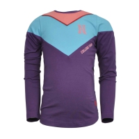 Nais longsleeve Weave purple (B23-613)