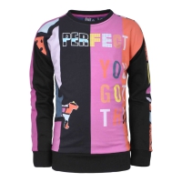 Nais sweater Xara black multi (B23-627)