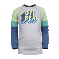 Nais sweater Wiebe lime grijs off beat (B23-649)