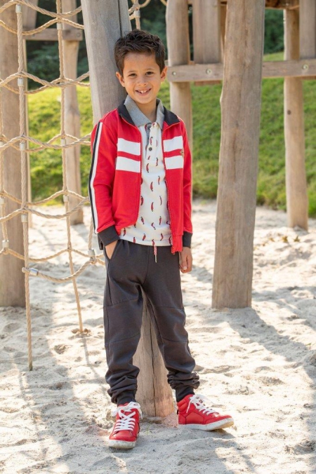 Nais vest Ishaan tomato (S22-057)