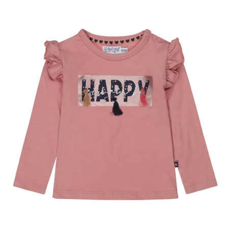Dirkje longsleeve dusty pink happy sterren (S48355)