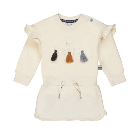 Dirkje jurk off white be happy (S48435)