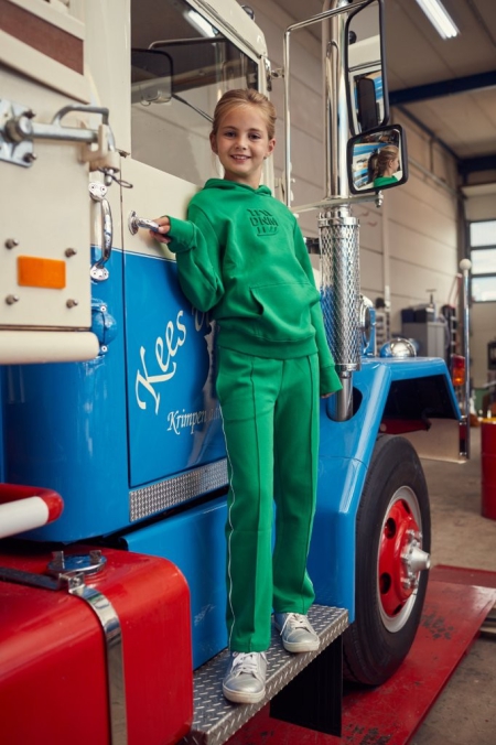 Dutch Dream Denim hoodie Sijaenda emerald green (FW23-53G)