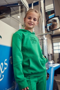 Dutch Dream Denim hoodie Sijaenda emerald green (FW23-53G)