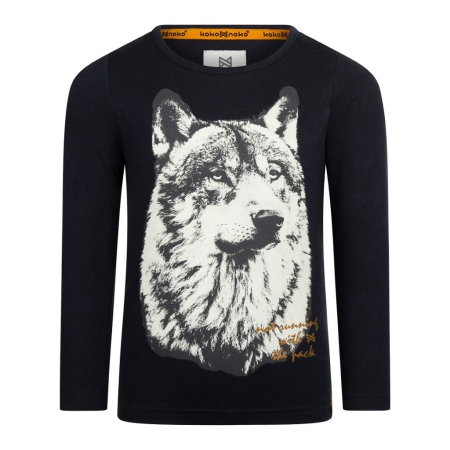 Koko Noko longsleeve navy wolf (S48851-37)