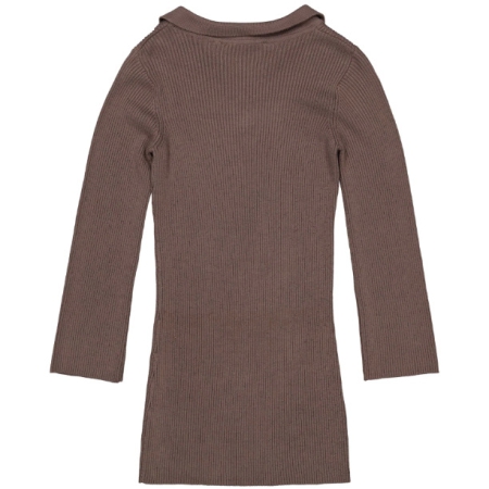 Levv rib jurk Fayen brown dust