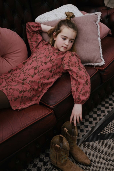 Levv jurk Fajen aop olive flowers