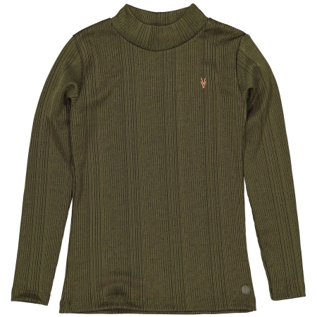 Levv rib longsleeve Fand olive burnt