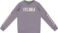 Lucky No.7 sweater minimal gray lila (LBW23SW017)