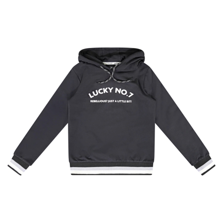 Lucky No.7 hoodie black (LBW23HD020)