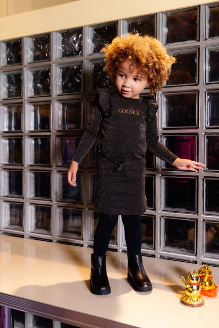 Quapi jurk Aaliya black lurex