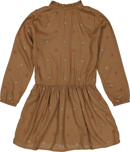 Quapi jurk Adora aop brown almond flowers