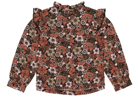 Quapi blouse Aline aop coral fushion flowers
