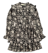 Topitm jurk Benne aop black white (AW23NOM20)