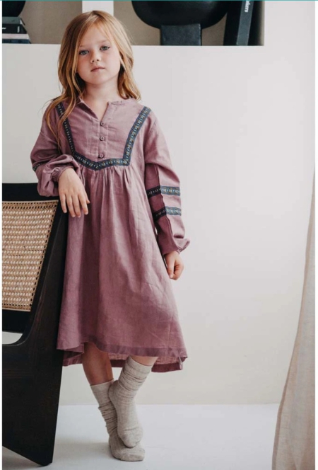 Topitm jurk Lotte nostalgic rose (AW23-TOP06)