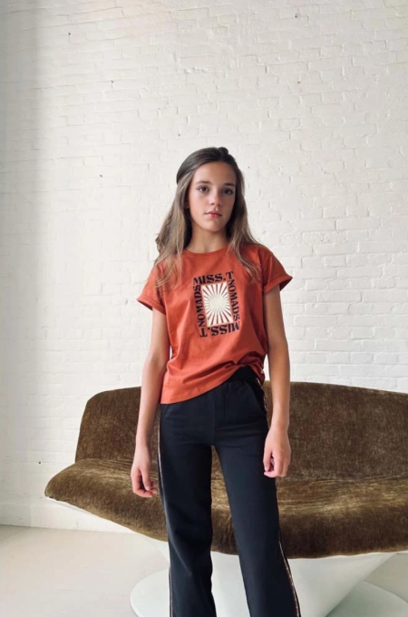 Topitm broek Onana black sweat (AW23-NOM28)