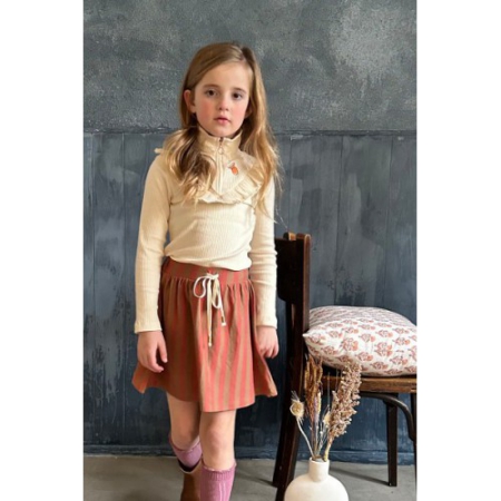 Topitm rok Solina stripe chipmunk redwood (AW23-NOM21)